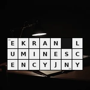 Rozwiązanie krzyżówki: ekran na którym jest wytwarzany obraz w wyniku wykorzystania zjawiska luminescencji - ekran luminescencyjny | hasła, synonimy i podpowiedzi Hasło krzyżówkowe ekran na którym jest wytwarzany obraz w wyniku wykorzystania zjawiska luminescencji - ekran luminescencyjny – rozwiązanie, synonimy, podpowiedzi i definicje krzyżówkowe
